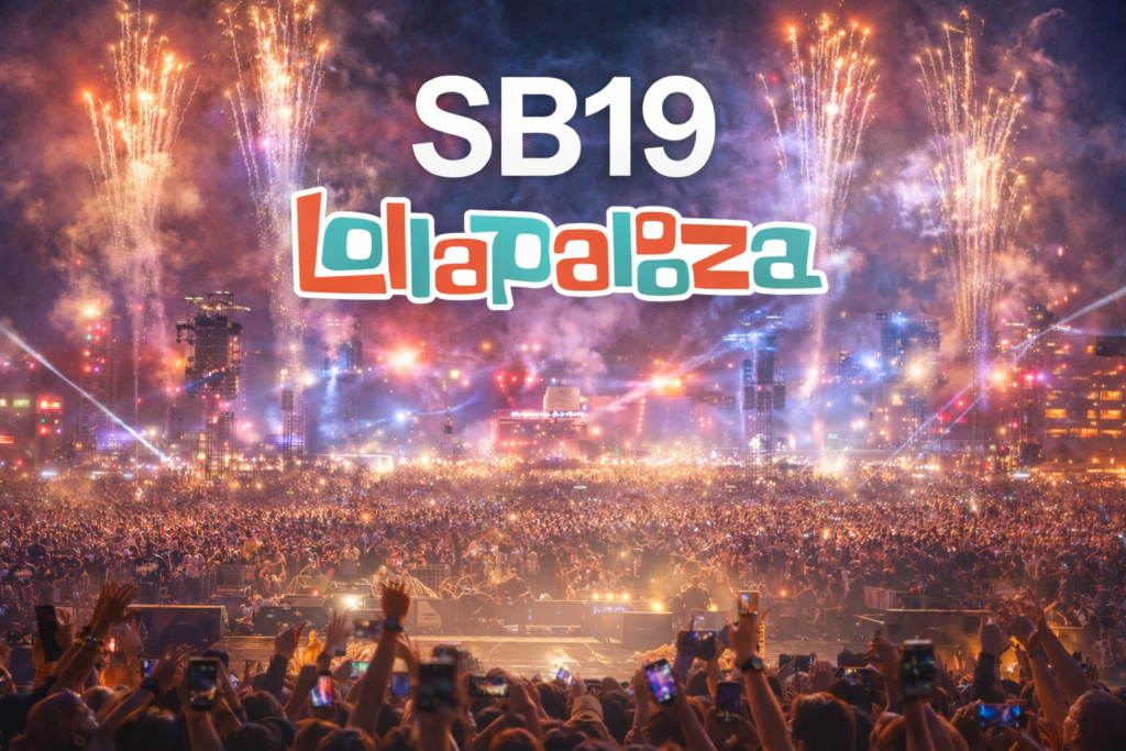 SB19 Lollapalooza concert festival premier groupe philippin P-pop scène internationale foule concert