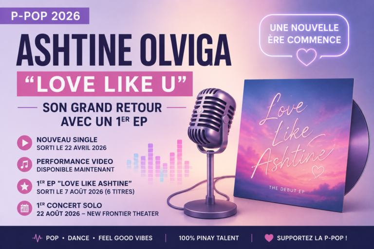 Ashtine Olviga présente Love Like U et son premier EP Love Like Ashtine en 2026