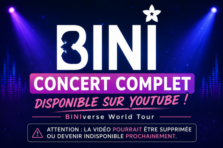 BINI : concert complet de Las Vegas disponible sur YouTube, avec les dates du BINIverse World Tour 2025-2026